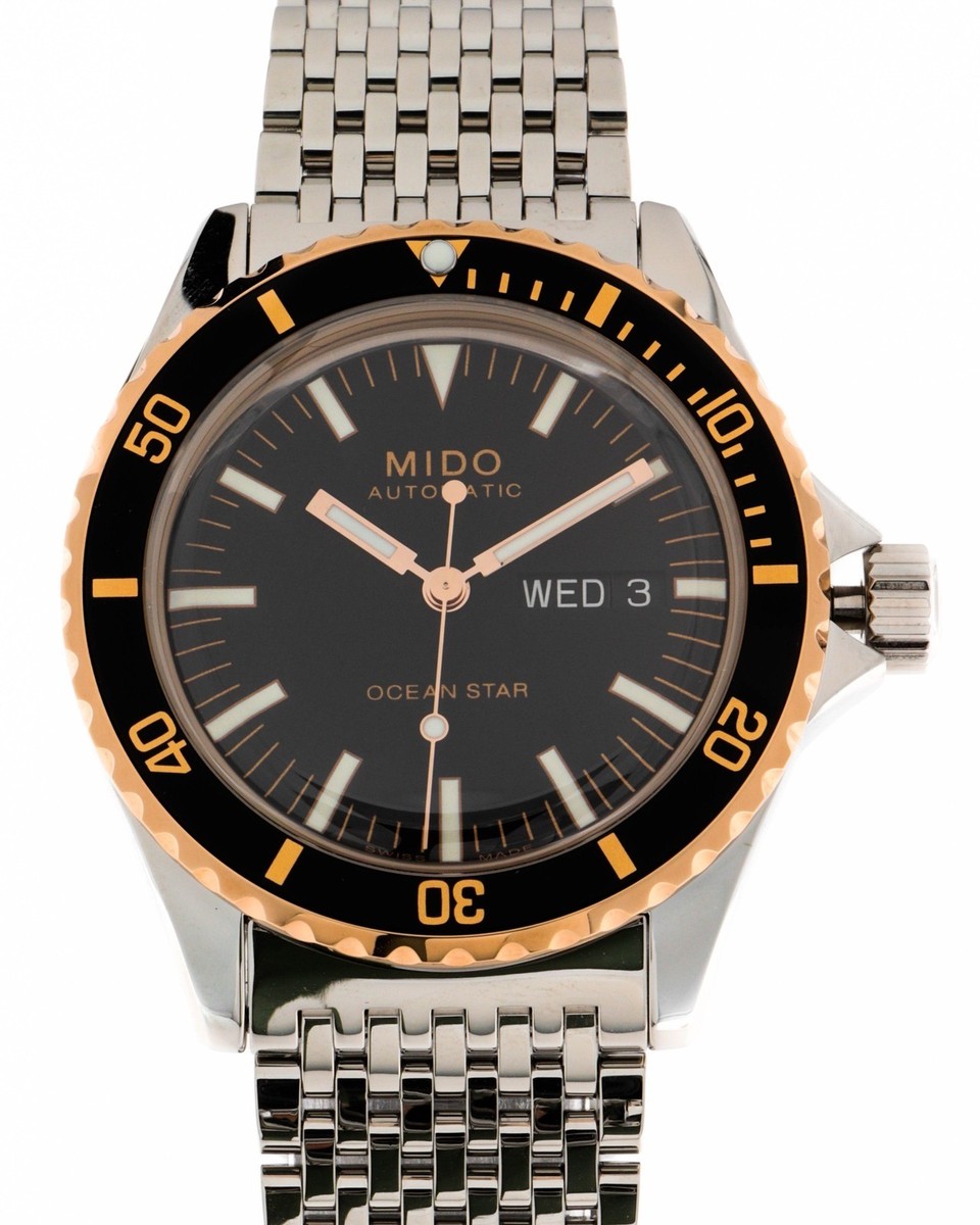 Mido Ocean Star Tribute Rose Gold Black Dial