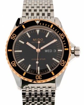 Mido Ocean Star Tribute Black Dial Silver Band Men's Watch M0268302105100 
