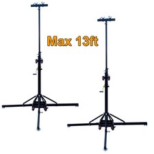 2pc Heavy Duty Stand with Outriggers Stage Light Stand Hand Crank Height5.9-13ft