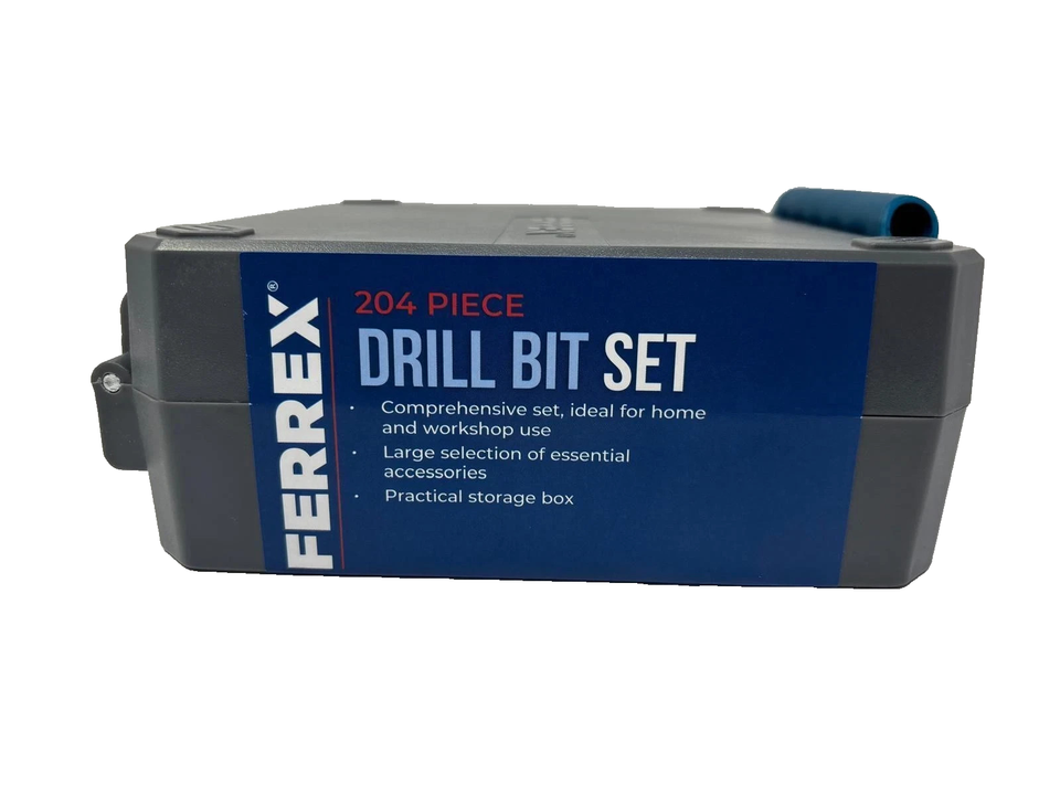 Computer Check Out FERREX 204-Pc Drill Bit Set | eBay UK