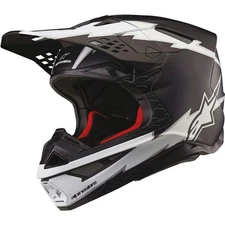 Alpinestars Supertech M10 Ampress Helmet | Matte Black/White | DOT ; ECE 22-06
