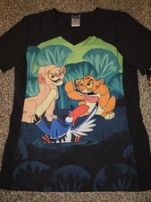 Tooniforms Womens Disney Lion King 2 Pocket Medical Scrub Top Small NEW