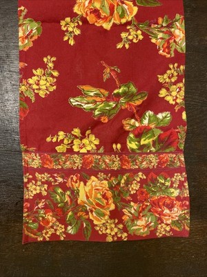 April Cornell Floral Roses Table Runner Multicolor Contemporary Farmhouse 13x68 