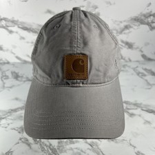 Carhartt Workwear Light Grey Logo Hat Cap Adjustable One Size