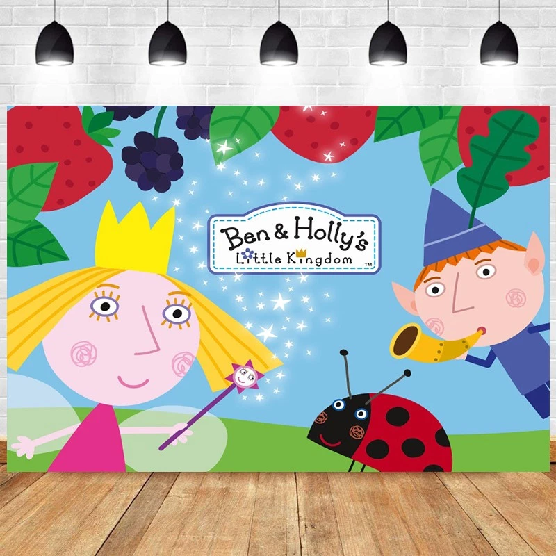 Ben And Holly Backdrop Kids Birthday Party Decorations Photo Background Banner - Image 2 of 4