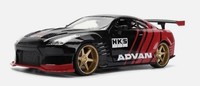 Jada Toys - 2009 Nissan GT-R R35 Ben Sopra Black Jdm Tuners - 1/24 - JAD37022