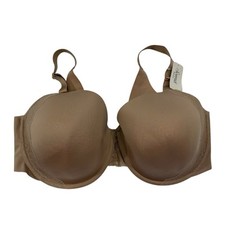 NWT Soma Vanishing 360 Perfect Coverage Lace Trim T-Shirt Bra Sz 42DDD Nude