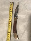 Vintage Switchback 7” Stainless Steel Knife W/ Wood And Brass Handle — photo 1