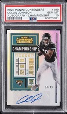 2020 CONTENDERS AUTO-CHAMPIONSHIP #199 COLLIN JOHNSON 24/49 PSA 10