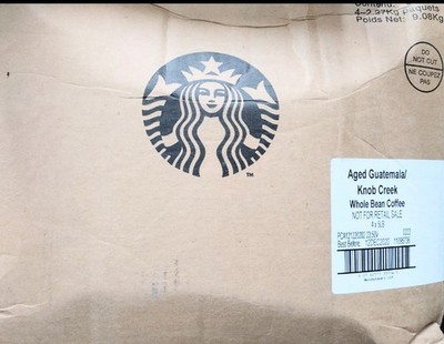 Starbucks Aged Guatemala Knob Creek Whole Bean Coffee - 5lb Bag Case of 4 (20lbs