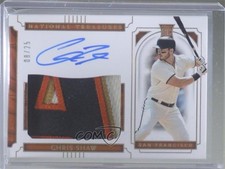 2019 Panini National Treasures Holo Gold 8/25 Chris Shaw #15 Auto qf6