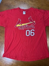 Vintage St Louis Cardinals MLB T Shirt Men  s Size XL Red 2006 World Series Champ