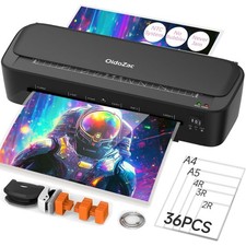 Laminator Machine, 11 in 1 Laminating Never Jam Technology with 36 Laminating...