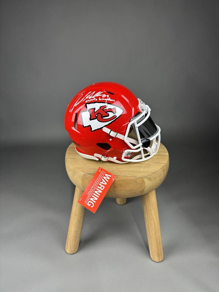 Casco Jared Allen Tamaño Completo Auténtico Chiefs Firmado con Inscripción-Beckett Certificado de Autenticidad Foto 2 de 4