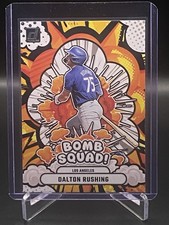 2025 Donruss Baseball Bomb Squad Dalton Rushing #5 Los Angeles Dodgers 
