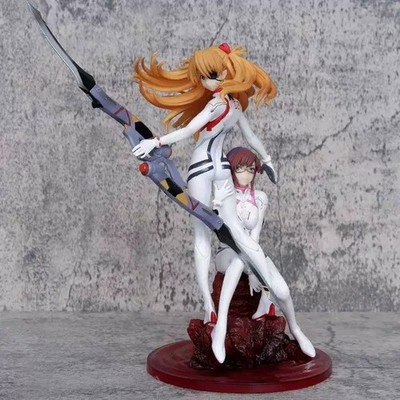 Evangelion Figur   Maki & Atsuko   Final Wave   PVC Anime Statue   Deko 26 cm 