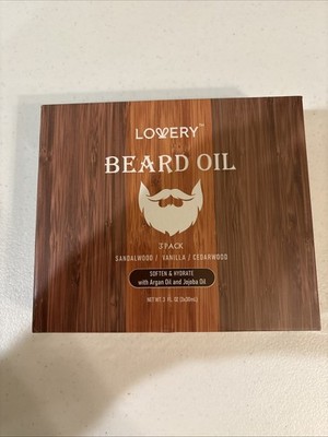 3-Pack Beard Oil For Men with Argan Oil and Jojoba Oil, Gift Set, Beard Softener