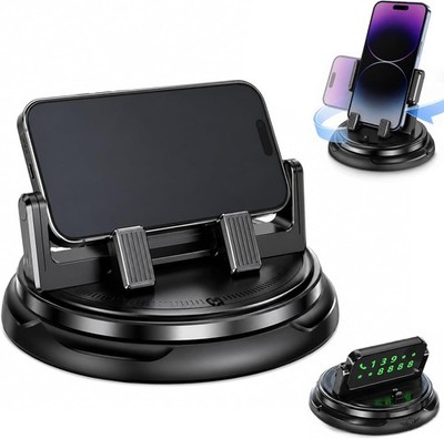 360 Degree Rotation Car Dashboard Phone Mount, Washable Car Phone Holder