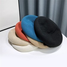 Summer Beret Hat for Women, Breathable French...