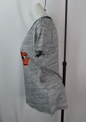 Baltimore Orioles M Gray Women's V Neck MLB - Picture 2 of 4