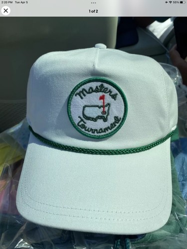 2022 Masters New White Green Rope Mens 