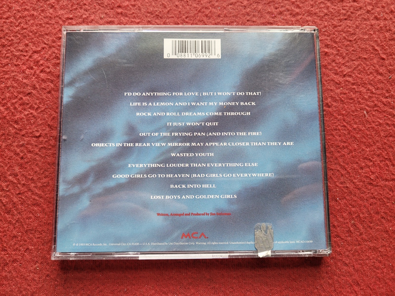 Meatloaf Bat Out Of Hell 2 1993 MCA Records eBay