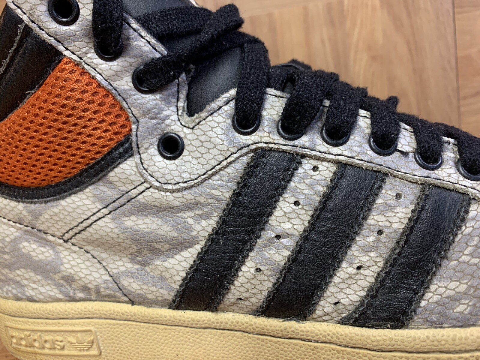 RARE🔥 Adidas Top Ten SnakeSkin Hi Top Basketball Sn… Gem
