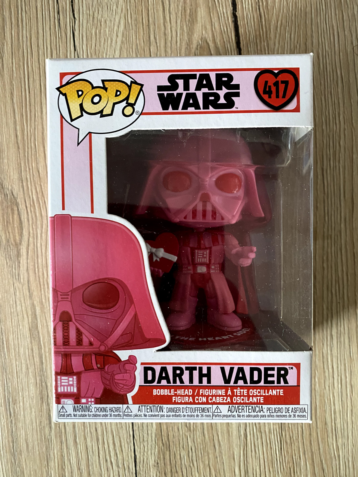 Figura Coleccionable Funko Pop Darth Vader #417 Star Wars Día De San Valentín