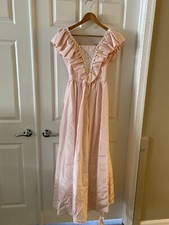 Vintage Retro 1987 Gunne Sax Jessica McClintock Pink Prom Dress
