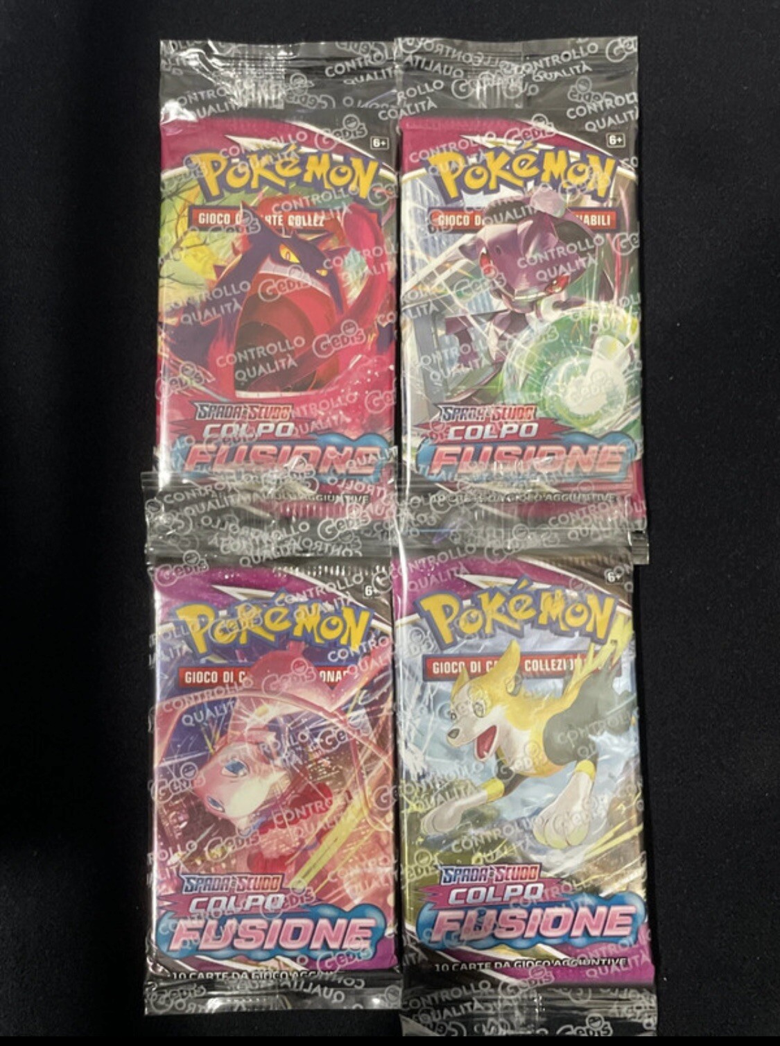 Pokemon Artset Bustine Colpo Fusione ITA SEALED Completo