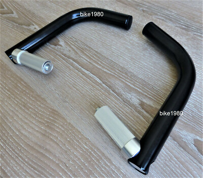 1 Paar Fahrrad Bar Ends Lenkerhörnchen Innenklemmung Alu schwarz Lenkerenden XL