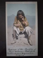 Moki Indian Cigarette Smoker - 1904, Rough Edges