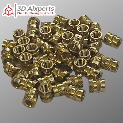 25 Stk. M6x8x12 Gewindeeinsatz Einschmelzmutter heat set insert