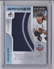 17-18 2017-18 SP Game Used Banner Year Winter Classic '17 #BWCDK Duncan Keith 