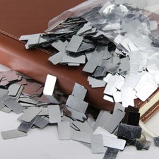 100X Galvanized Iron Sheet Plate Zinc Plated Metal DIY Decor Craft 20*10*0.3mm