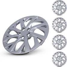 16" 4-Pack Sliver Hubcaps Full Rim Wheel Covers For 2017-2019 Toyota Corolla