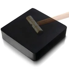 4x4x1 Inch Rubber Block Jewelry Bench Block for Jewelry Making Forming