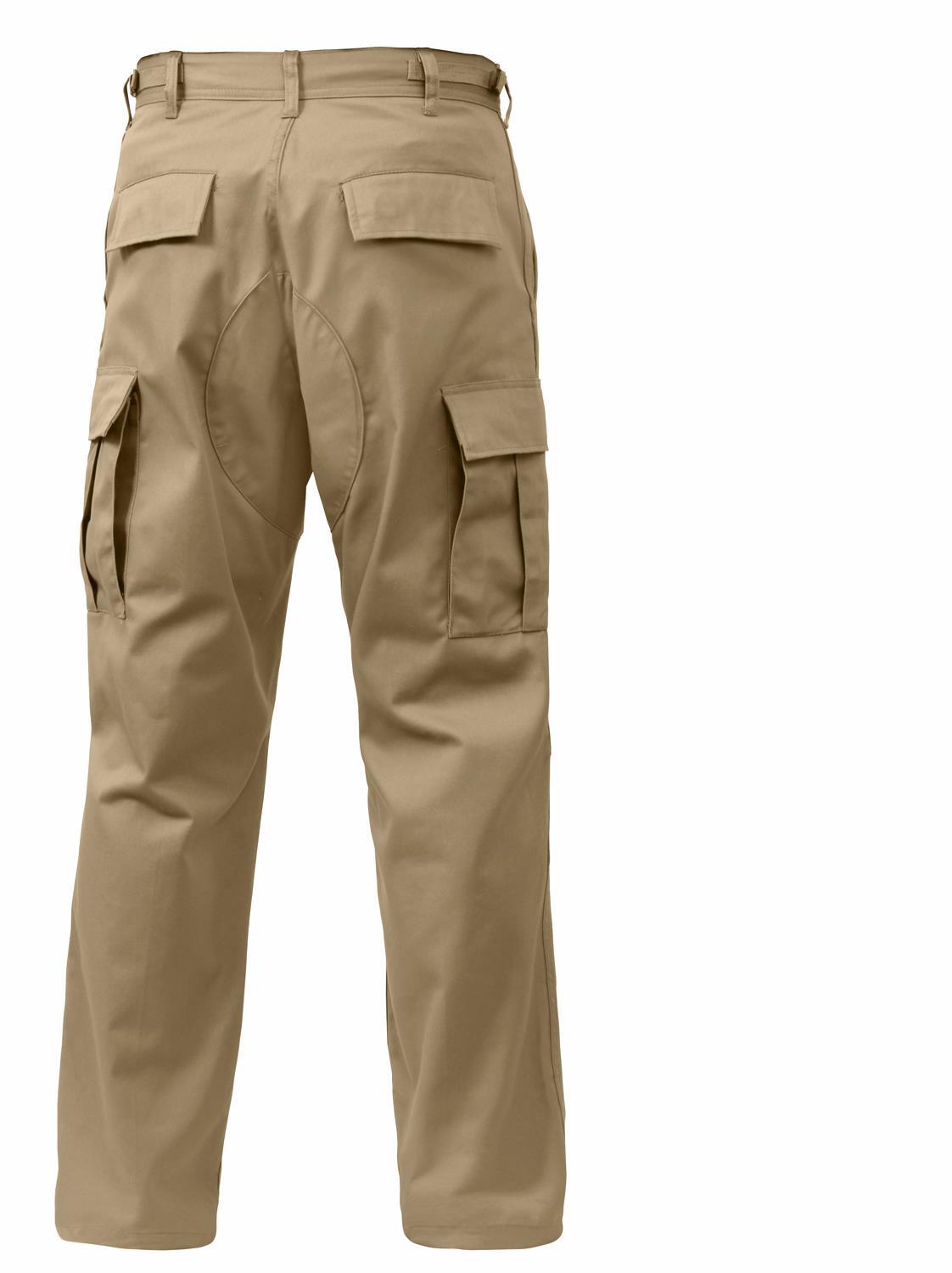 Rothco BDU Tactical Pants, XL Khaki Tan NWT - Adjustable Waist 39-43 Inches