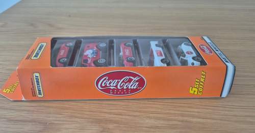 VINTAGE MATCHBOX 5 PACK CAR SET MATTEL WHEELS COCA COLA #99614 BNIP - Picture 4 of 6