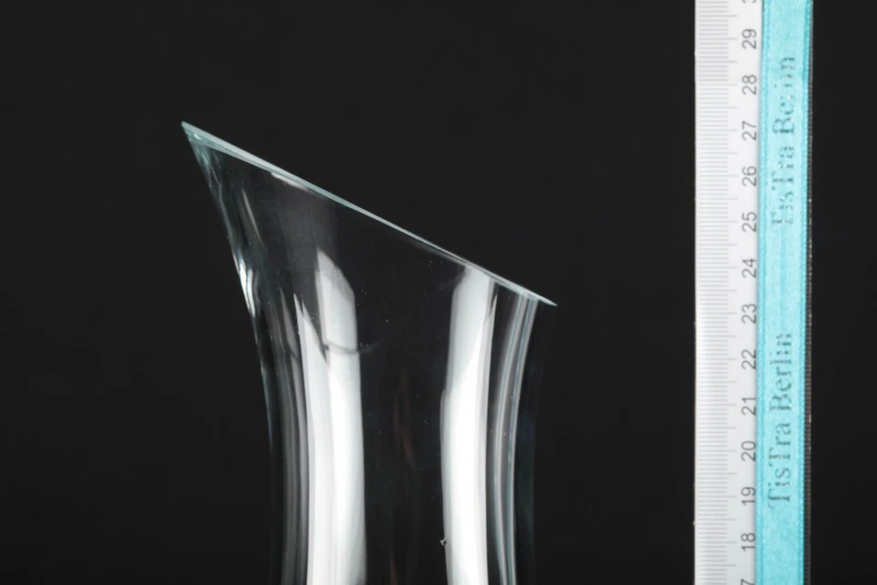 Gourmet Karaffe Bohemia mundgeblasen Glas klar schlicht modern ReUse Second Hand - Bild 3 von 4