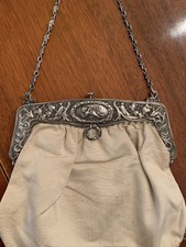 Art Nouveau Sterling Silver Chatelaine Serpent Purse 1890's 9.7 Oz