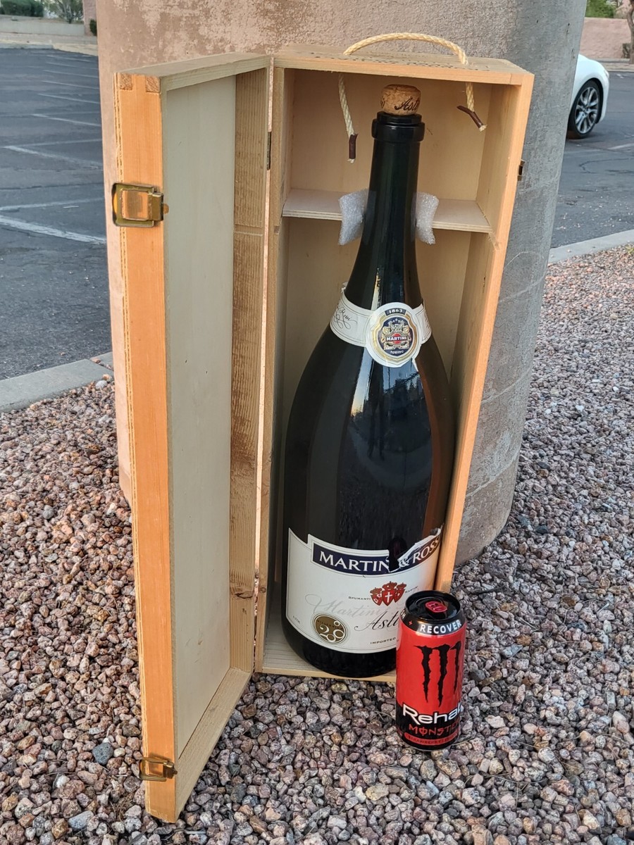 Martini Rossi EMPTY Grande sparkling 6L Box millennium Magnum Asti