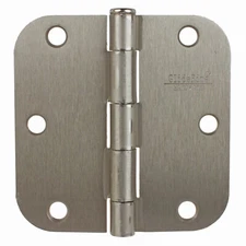 3.5" Brushed Satin Nickel Interior Door Hinges 5/8" Corner Radius 3558-SN-1