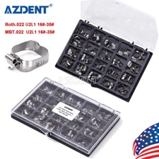 AZDENT Dental Orthodontic Bands with Buccal Tubes 1st Molar Roth/MBT.022"16#-35#