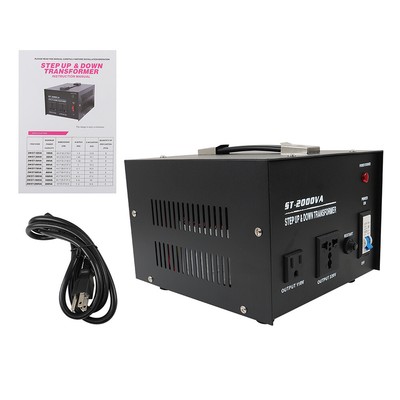 2000W Voltage Converter Transformer Step Up/Down 220V-110V/110V-220V