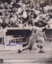 WILLIE MAYS HR SWING MLB G.O.A.T. Personally Autographed/Signed Photo (8X10)