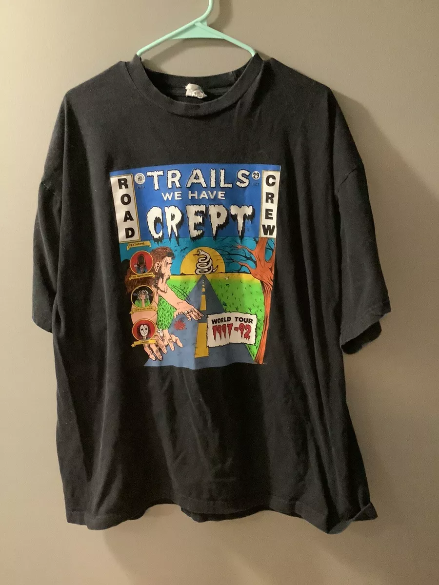 Metallica Vintage T Shirt Road Crew Trails We Have Crept 90's XXL *RARE*