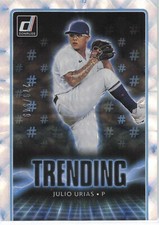 2021 Donruss Trending Julio Urias #TR7 SILVER /349 - Los Angeles Dodgers