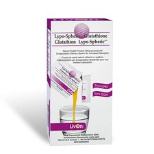 LivOn Labs Lypo-Spheric Glutathione 450mg - 30 Packets - Max Absorption Antioxid