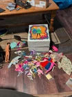 Vintage 1968 Mattel The World of Barbie Double Doll Trunk Case With Accessories